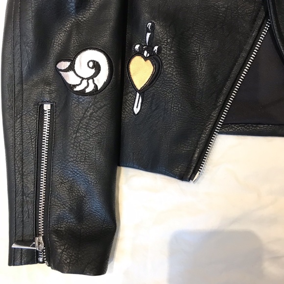 NEW Disney Villains Leather Motorcycle Jacket - Picture 3 of 6